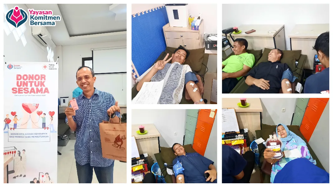 Kegiatan donor darah yayasan komitmen bersama