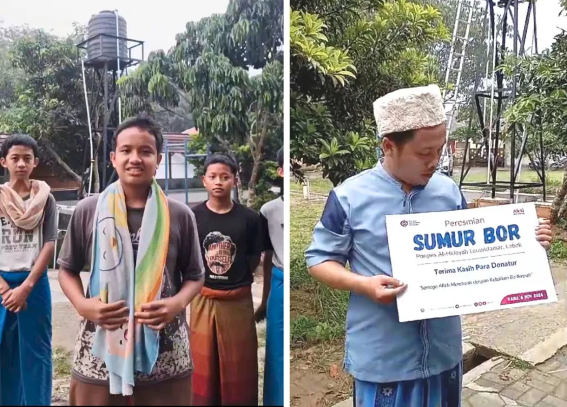 Pembuatan sumur bor ponpes Al hidayah