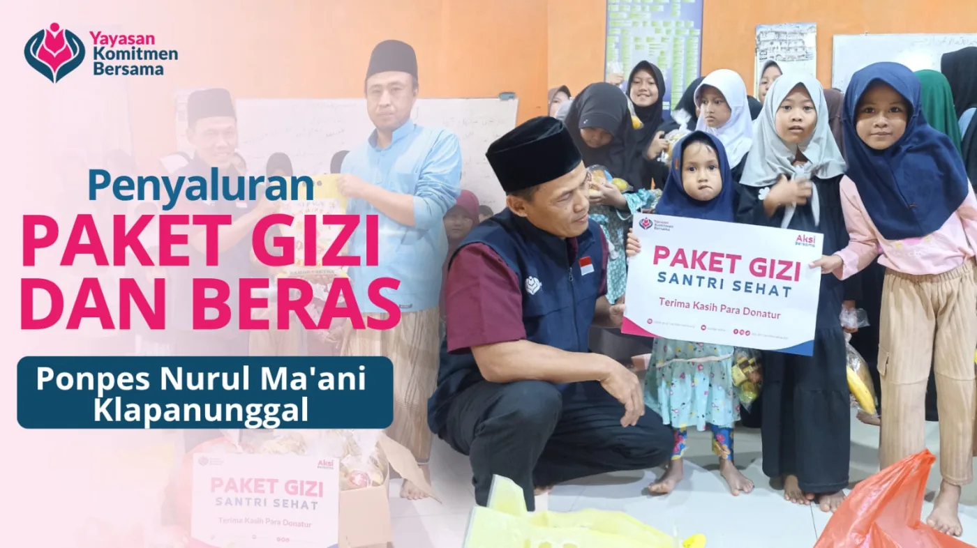 Penyaluran beras dan gizi untuk santri