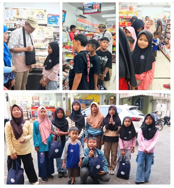 belanja seru di alfamart bersama yatim